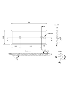 Slitmed/Slitsula 30x200x500 FH-M16 cc300 HBW500 Nordviq